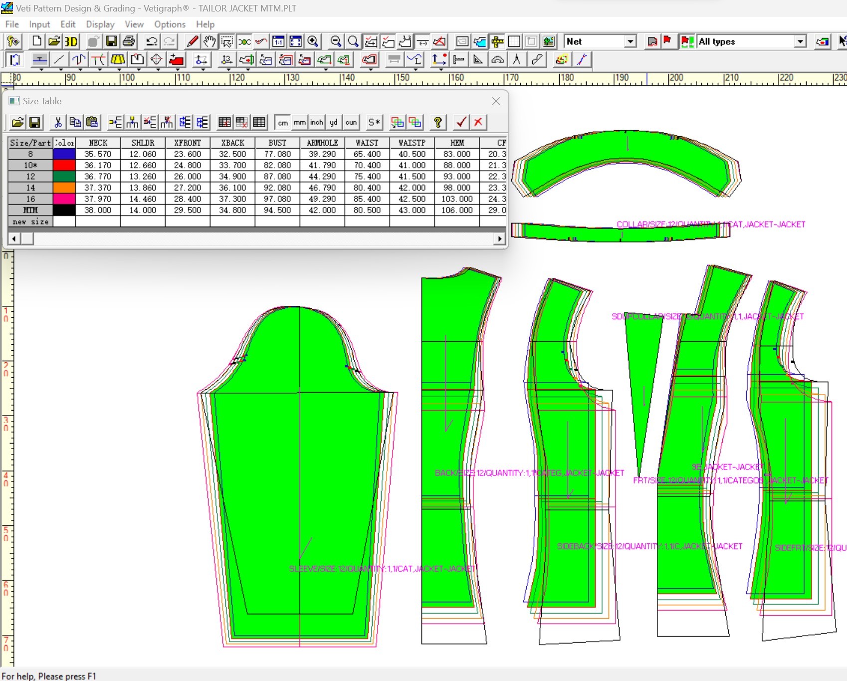 Made to measure CAD design image