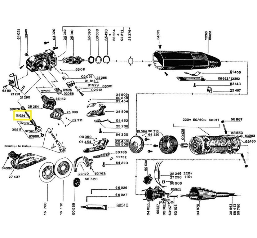 Parts diagram for Kuris Cutters